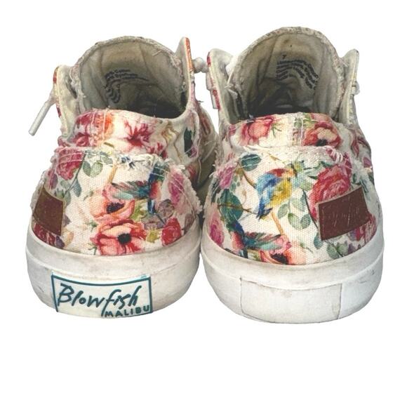 Blowfish White Floral Sneakers women’s 7 - Picture 6 of 7